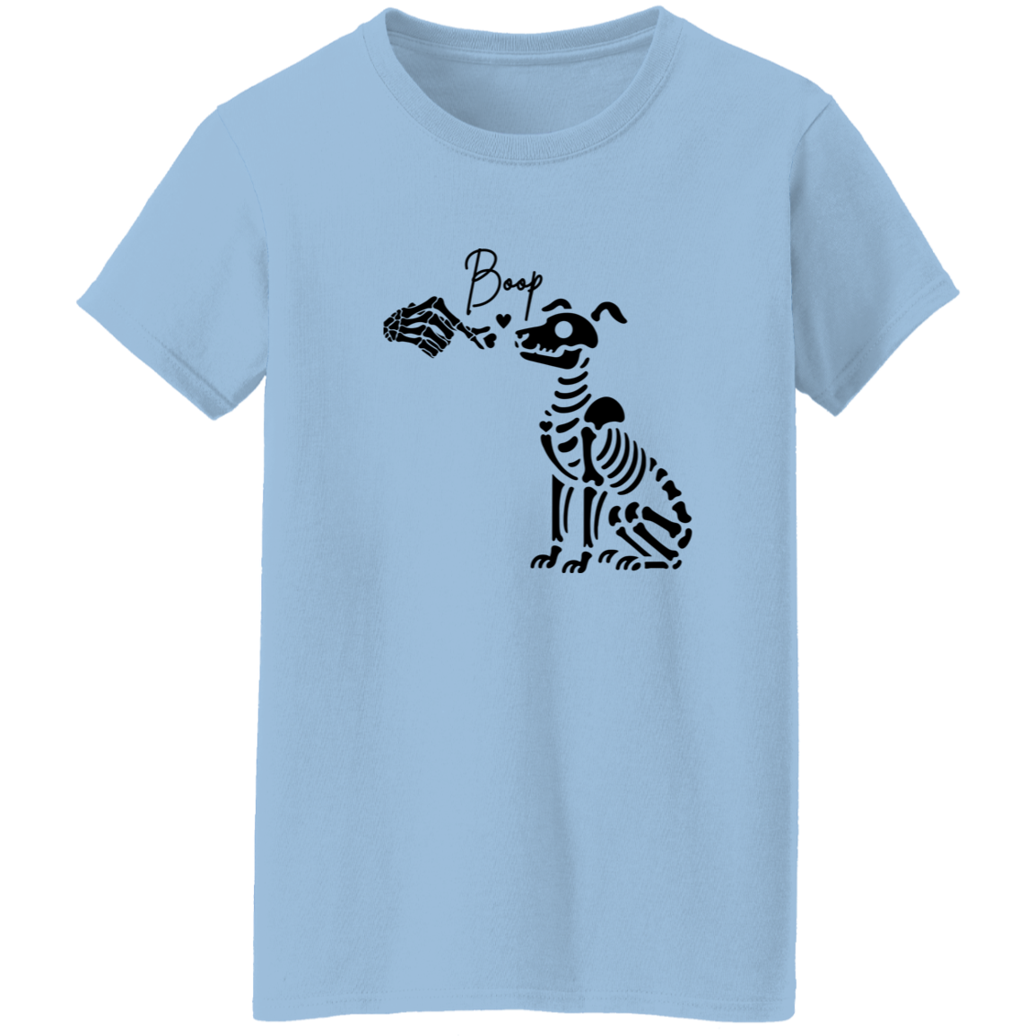 Skeleton Dog Mom Ladies T-Shirt | Halloween