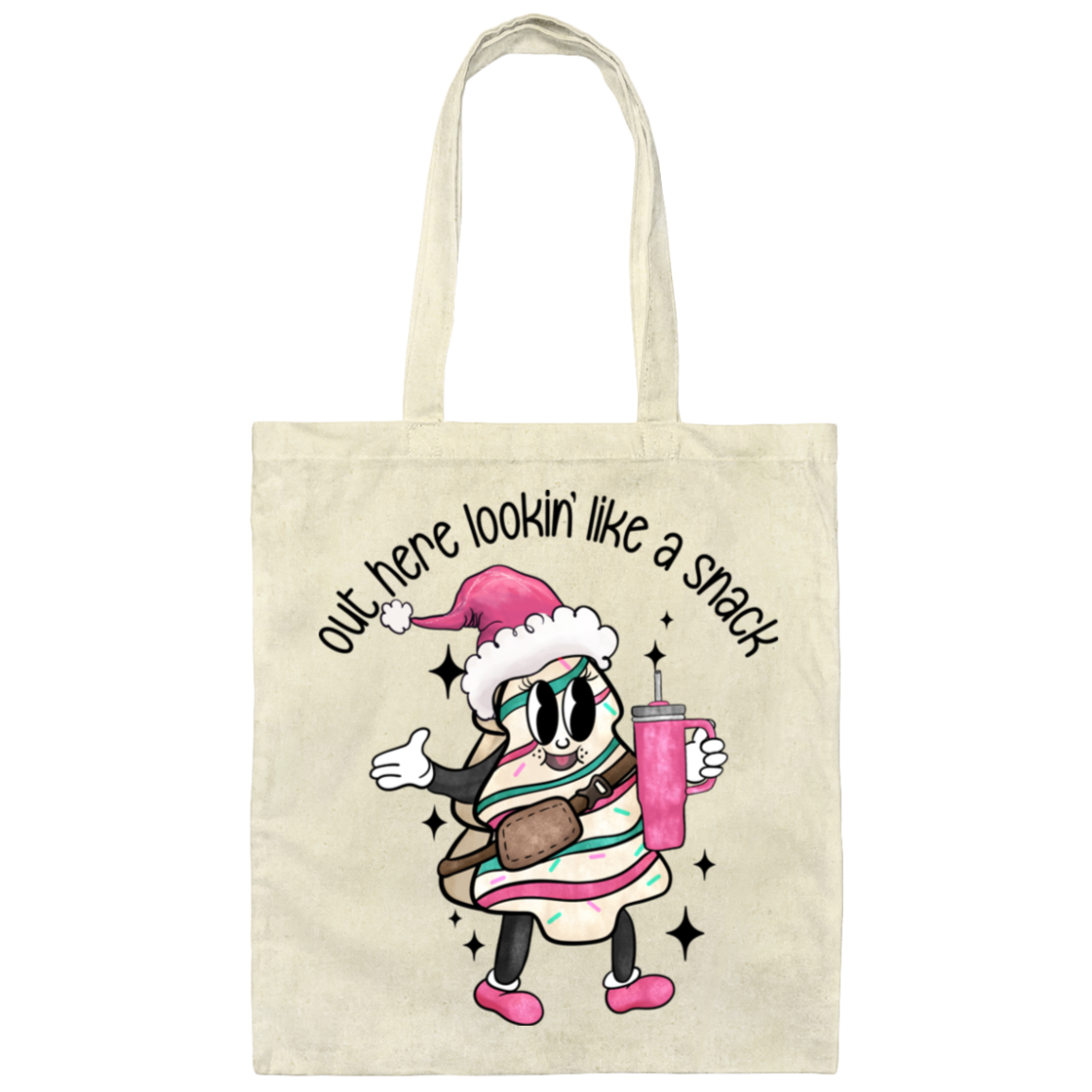 Out Here Lookin' Like A Snack Tote Bag - Boojee Christmas Tote