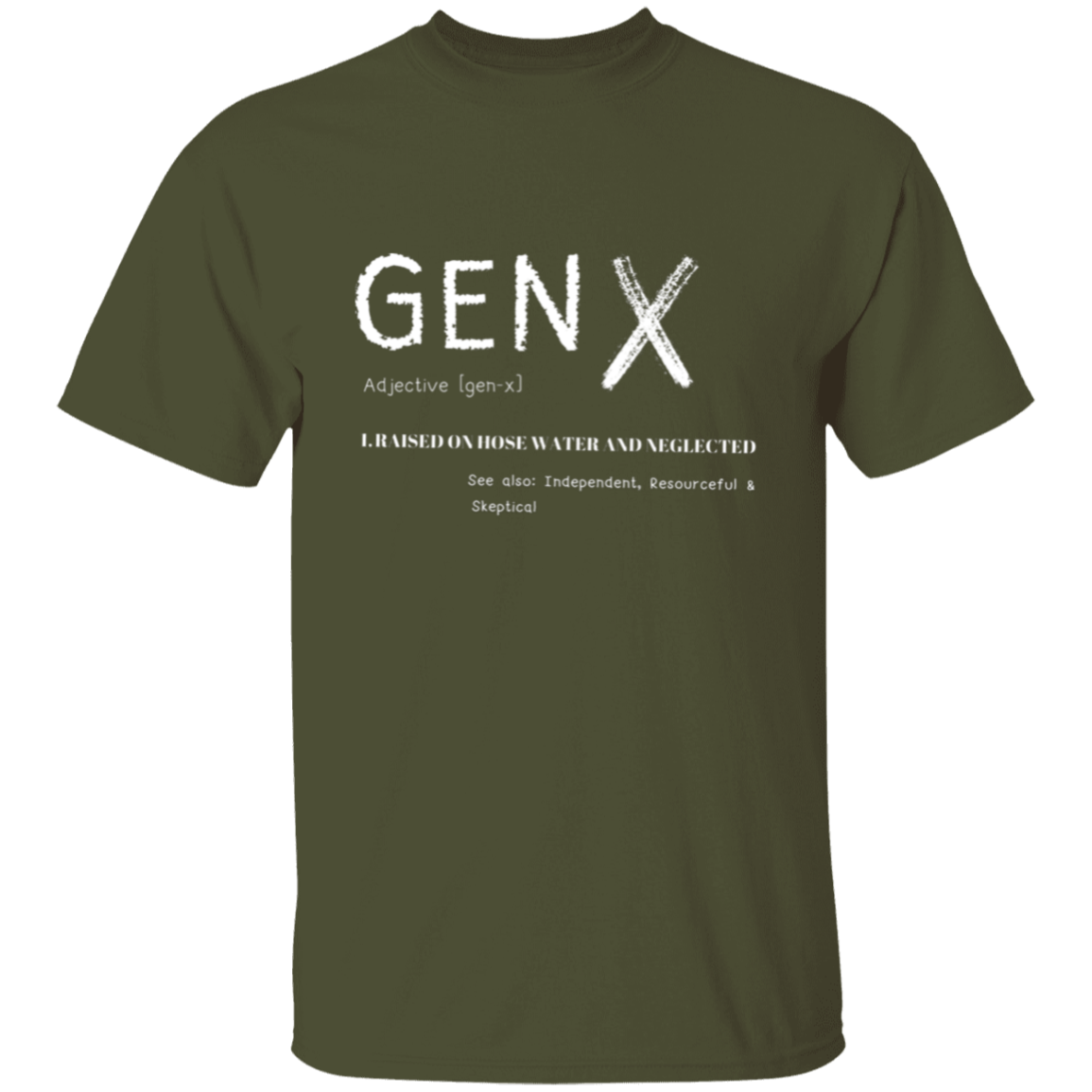 Gen X Adjective T-Shirt | Gifts For Gen X