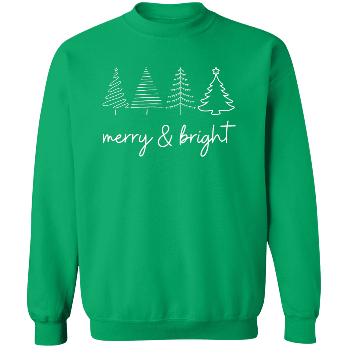 🌟 Merry & Bright Christmas Trees T-Shirt & Sweatshirt 🌟
