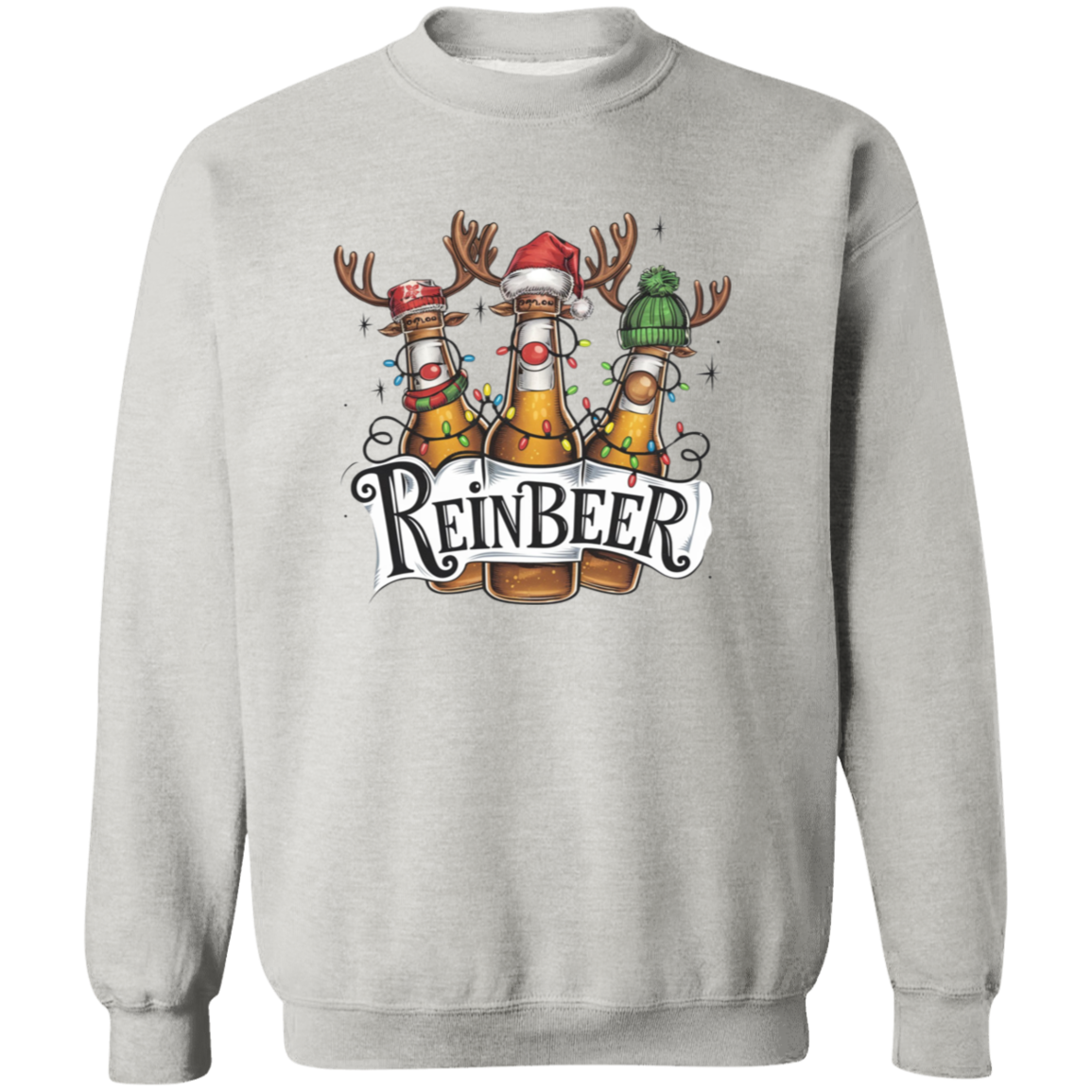 Christmas Reinbeer T-Shirt & Sweatshirt - Funny Holiday Apparel for Beer Lovers