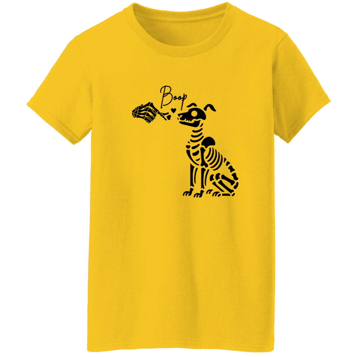 Skeleton Dog Mom Ladies T-Shirt | Halloween