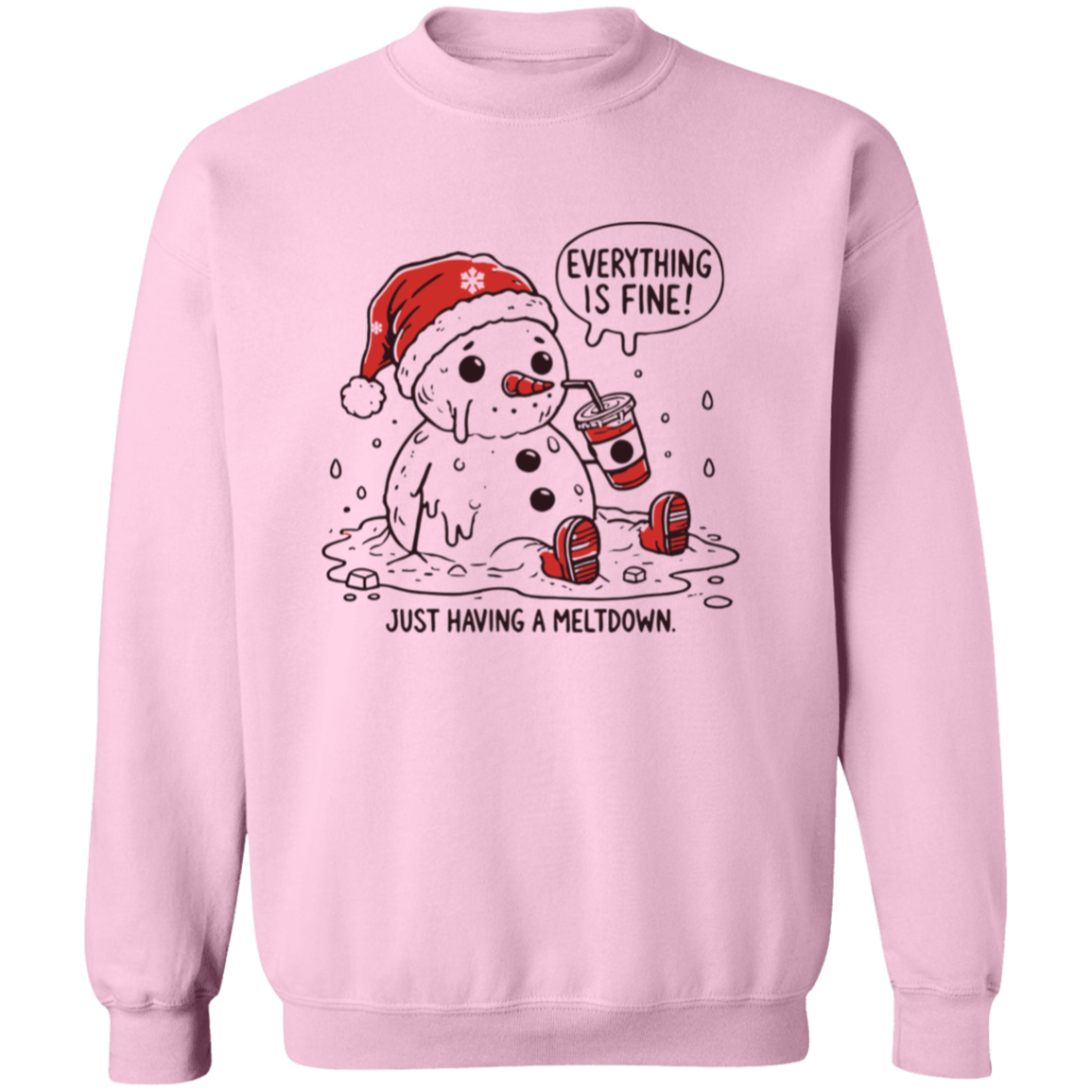 Everything is fine Snowman T-Shirt| Sweatshirt | Hoodie