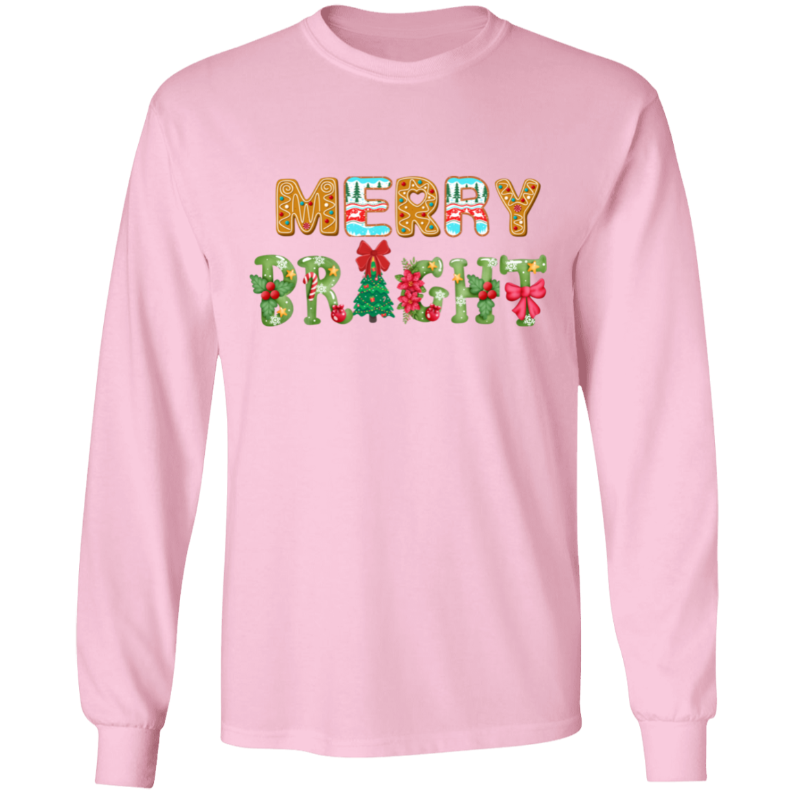 Merry Bright Christmas T-Shirt | Gift for Christmas