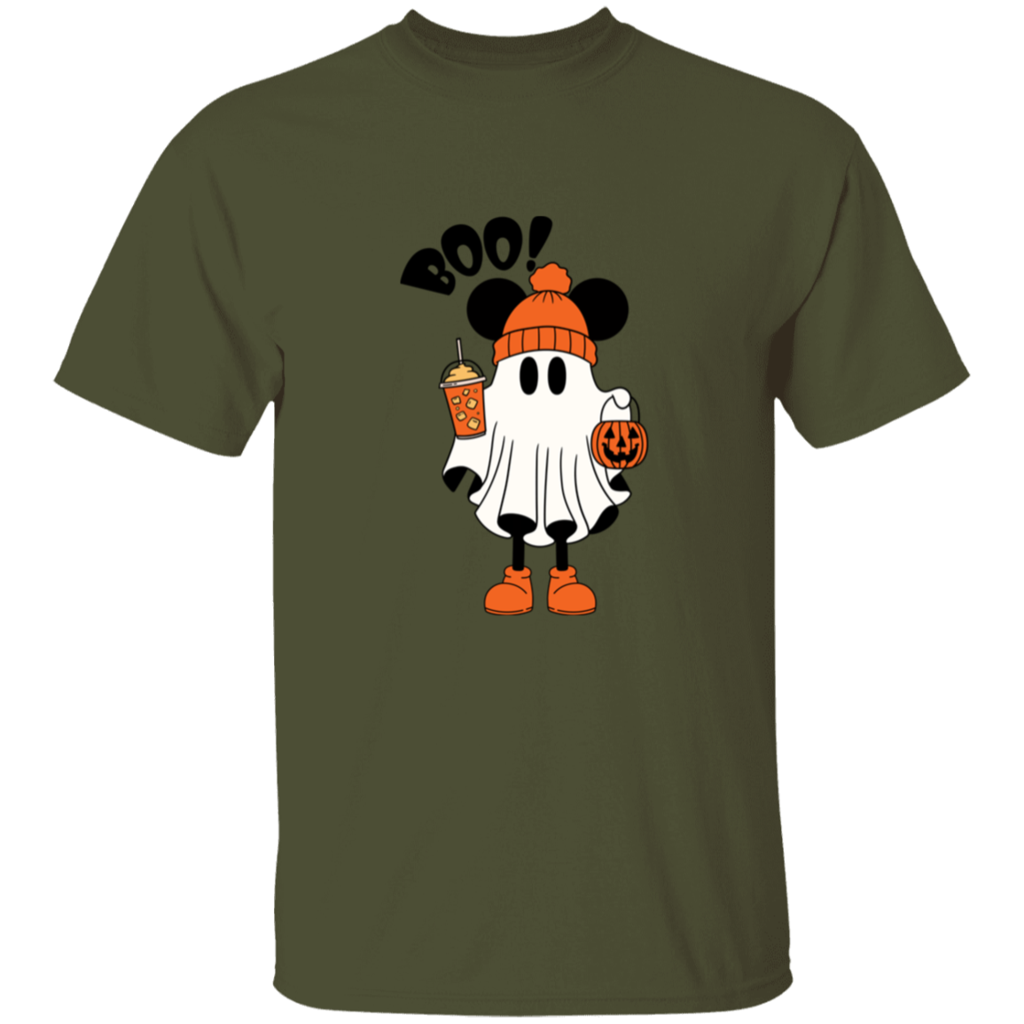 Mouse Pumpkin Spice Ghost | Cute Halloween T-Shirt