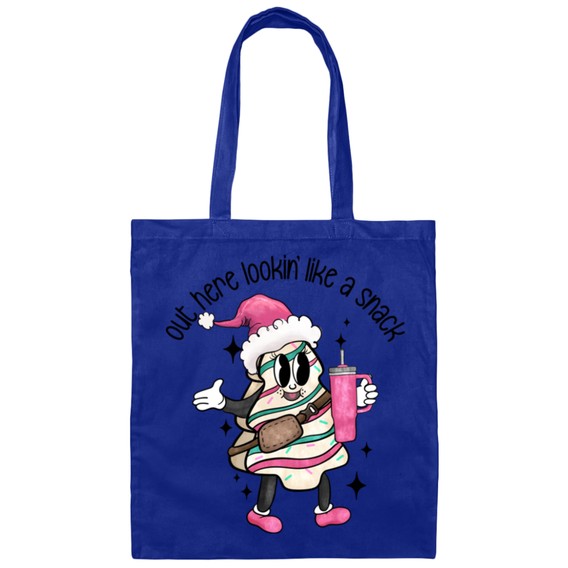Out Here Lookin' Like A Snack Tote Bag - Boojee Christmas Tote