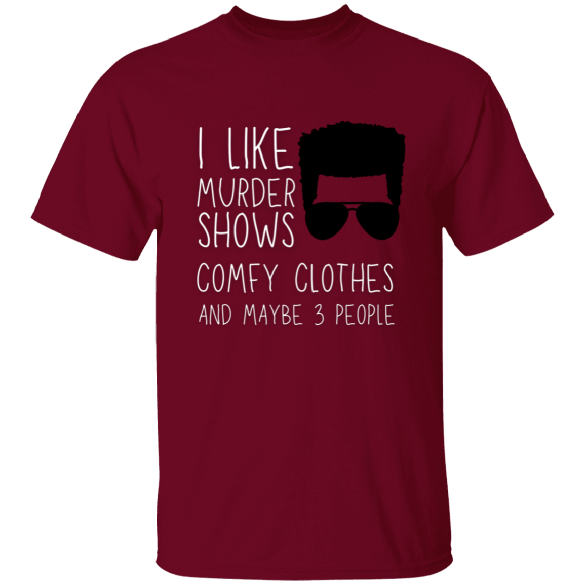 Introvert Curly Hair Male T-Shirt | Gift for Introvert