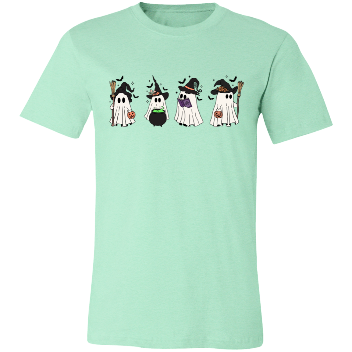 Cute Ghost Unisex Short-Sleeve T-Shirt | Halloween Casual