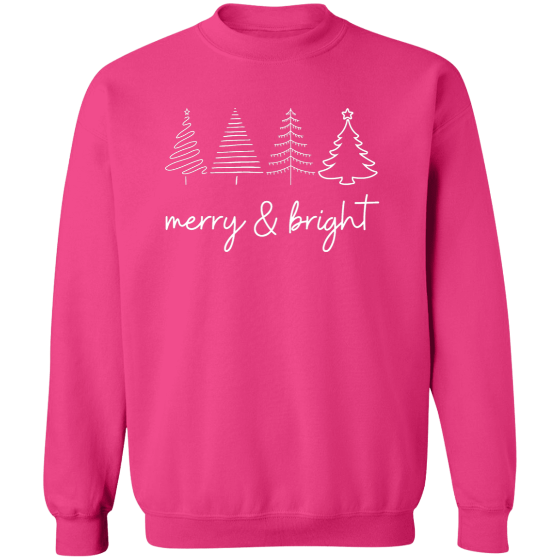 🌟 Merry & Bright Christmas Trees T-Shirt & Sweatshirt 🌟