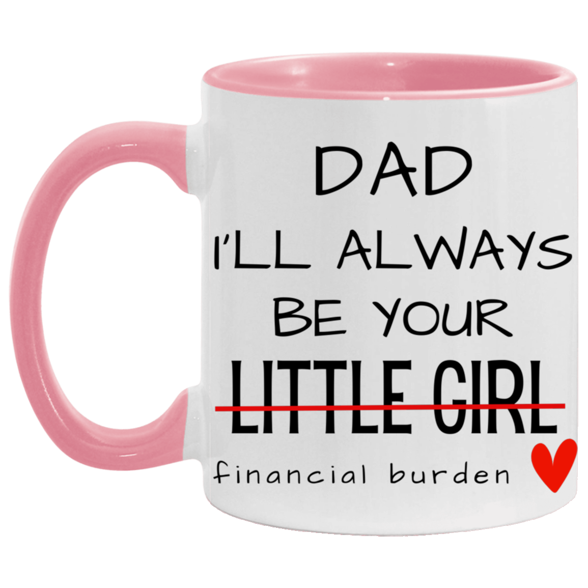 Dad I'll Always Be Your Little Girl Financial Burden, Fathers Day Gift, Gifts for Father