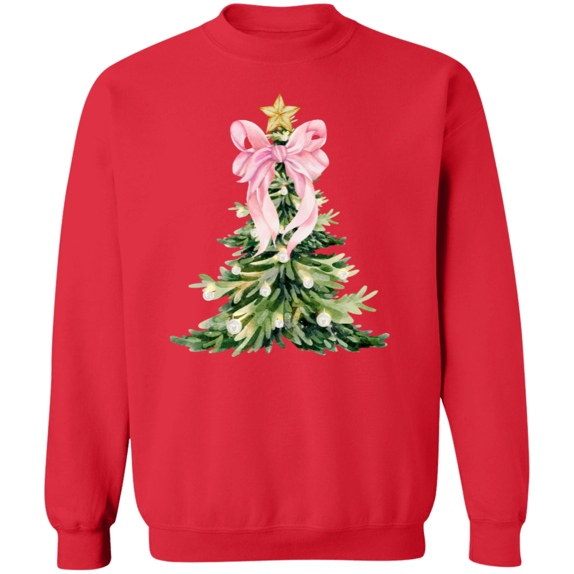 🎄 Christmas Tree Bow Shirt & Christmas Sweatshirt for Women 🎄