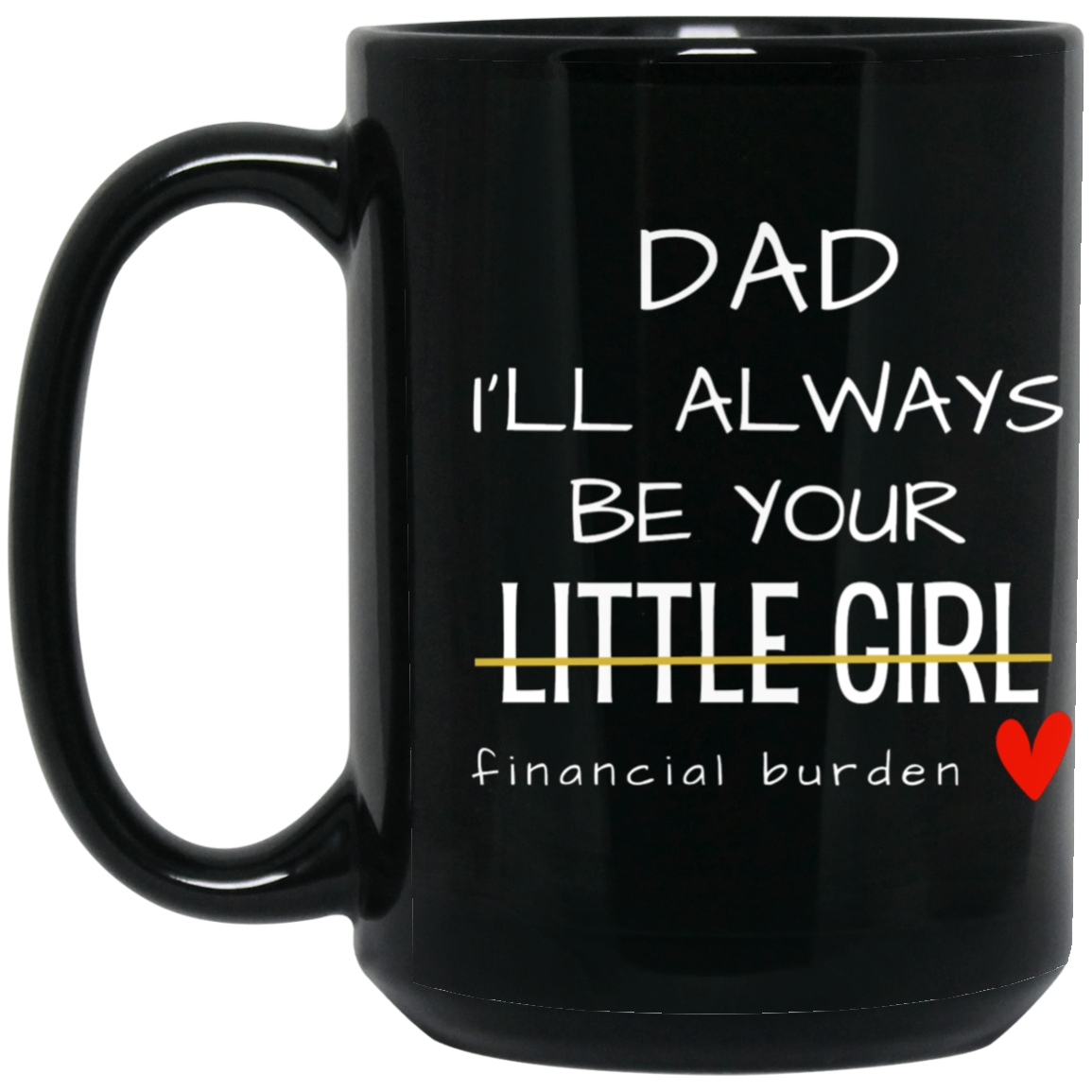 Dad I'll Always Be Your Little Girl Financial Burden, Fathers Day Gift, Gifts for Father