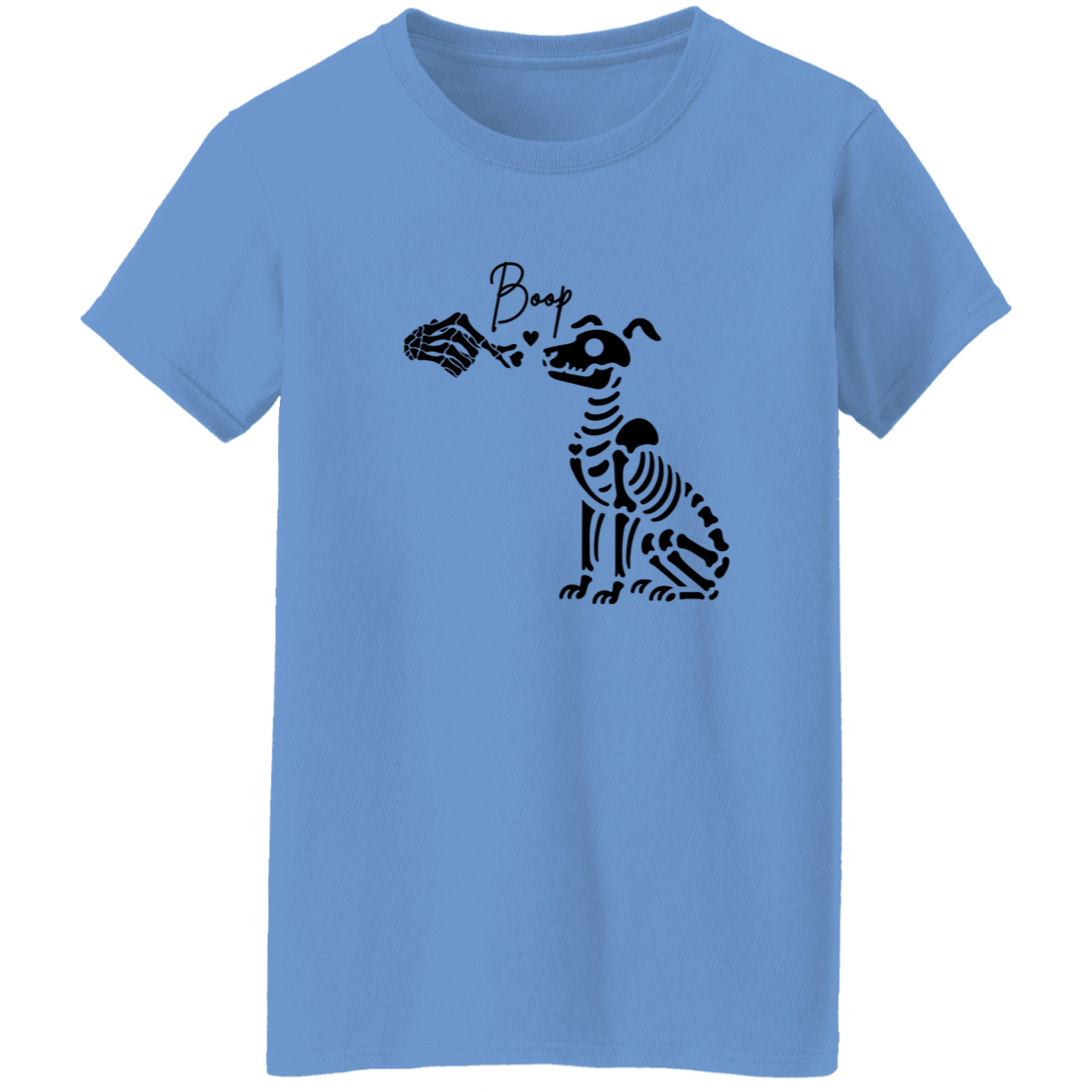 Skeleton Dog Mom Ladies T-Shirt | Halloween