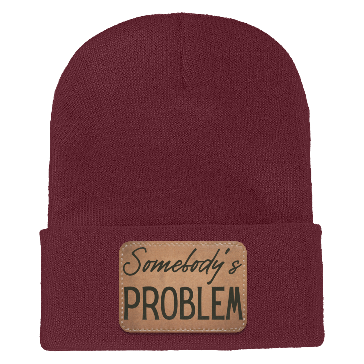 Adult Knit Beanie: 'Somebody’s Problem' and 'Somebody'| His and Hers Couple Beanie