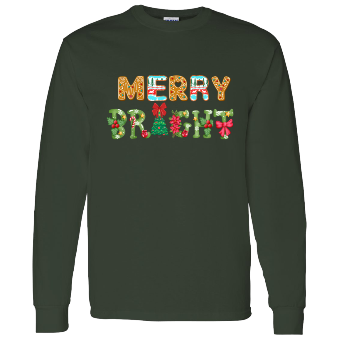 Merry Bright Christmas T-Shirt | Gift for Christmas