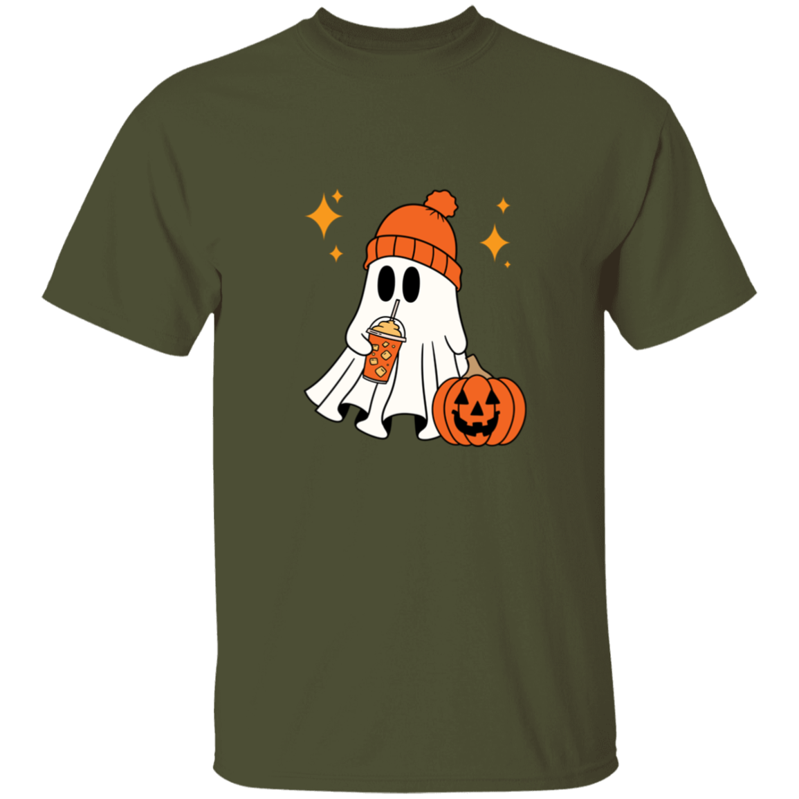 Cozy Halloween Ghost T-Shirt | Halloween Cute Spooky