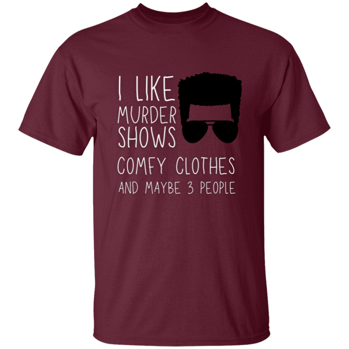 Introvert Curly Hair Male T-Shirt | Gift for Introvert