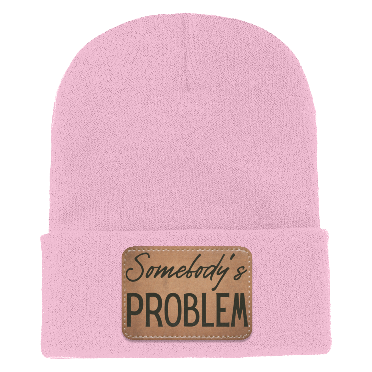 Adult Knit Beanie: 'Somebody’s Problem' and 'Somebody'| His and Hers Couple Beanie