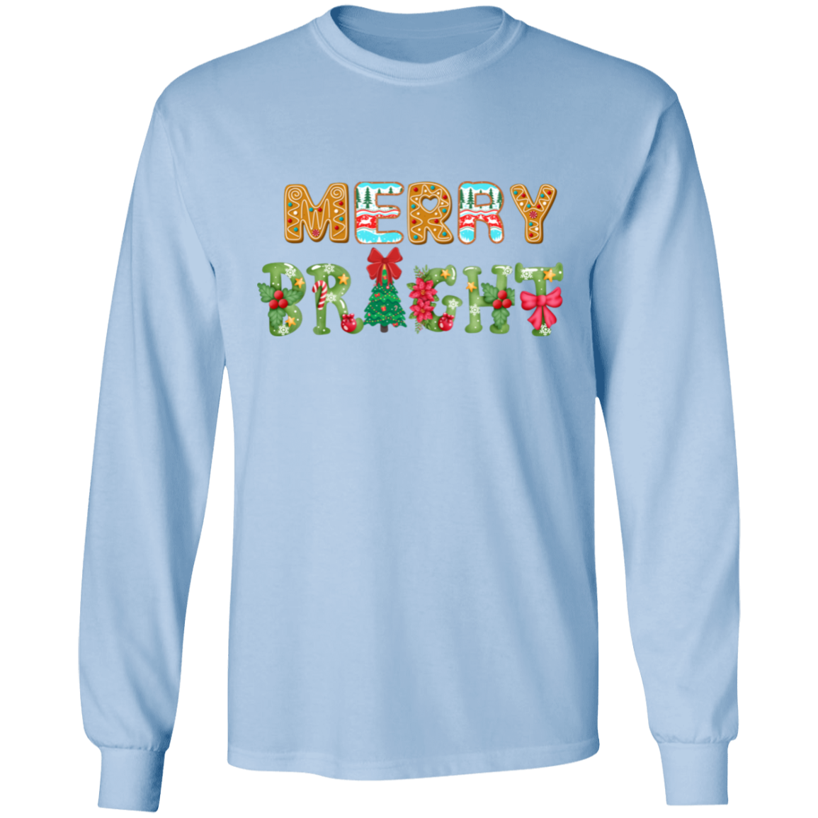Merry Bright Christmas T-Shirt | Gift for Christmas