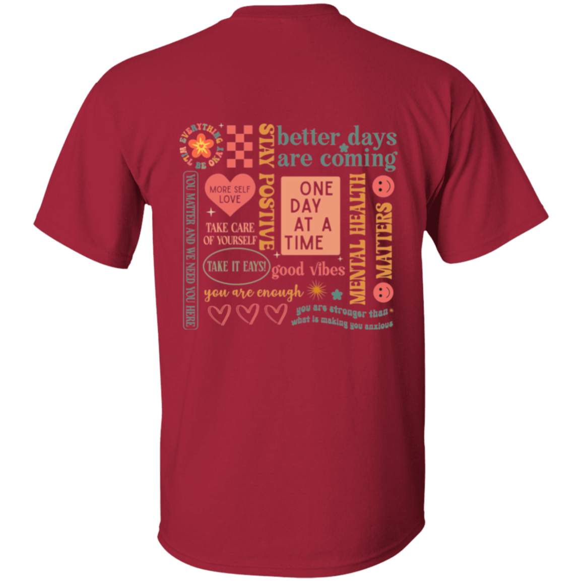 Everything Will Be Okay" T-Shirt & Sweatshirt – Uplifting Mental Health Apparel