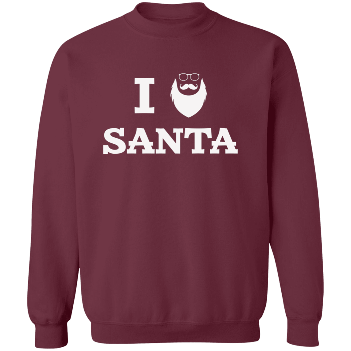 I Santa | Santa Claus with Sunglasses G180 Crewneck Pullover Sweatshirt