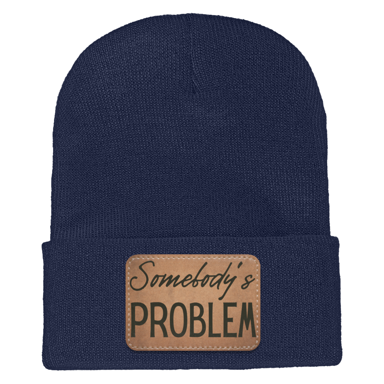 Adult Knit Beanie: 'Somebody’s Problem' and 'Somebody'| His and Hers Couple Beanie