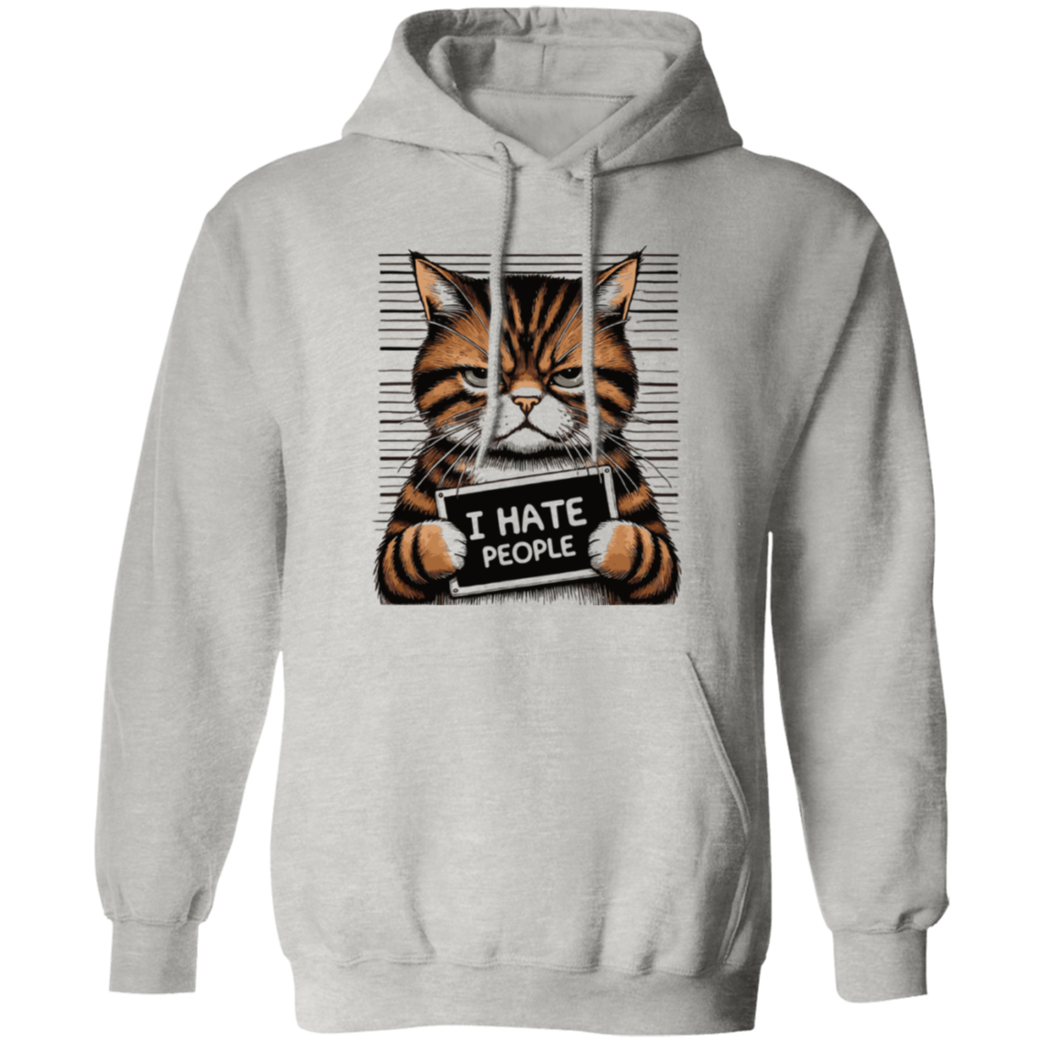 I Hate People Cat Sweatshirt, T-Shirt & Hoodie – Purr-fect for Cat Lovers with Attitude