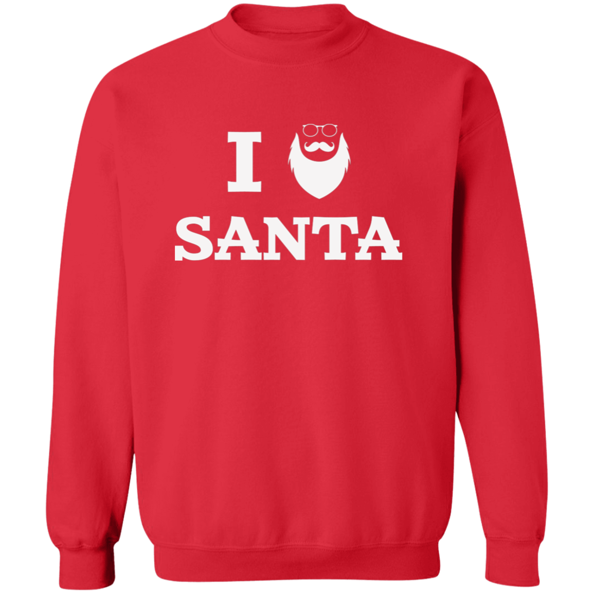 I Santa | Santa Claus with Sunglasses G180 Crewneck Pullover Sweatshirt