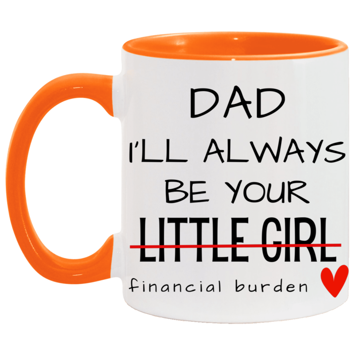 Dad I'll Always Be Your Little Girl Financial Burden, Fathers Day Gift, Gifts for Father