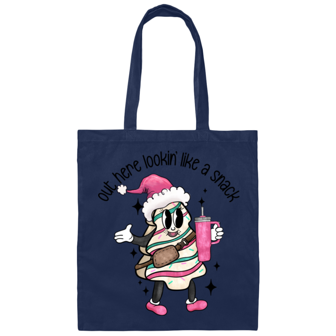 Out Here Lookin' Like A Snack Tote Bag - Boojee Christmas Tote