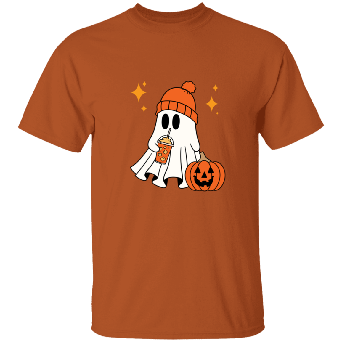 Cozy Halloween Ghost T-Shirt | Halloween Cute Spooky