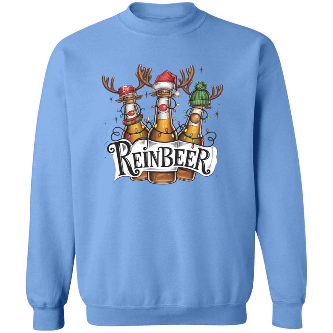 Christmas Reinbeer T-Shirt & Sweatshirt - Funny Holiday Apparel for Beer Lovers