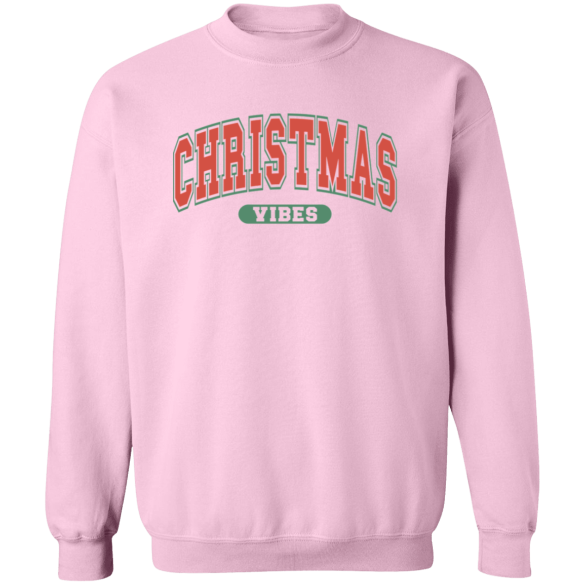 Retro Christmas Vibes Sweatshirt - Women's Cute Holiday Sweater