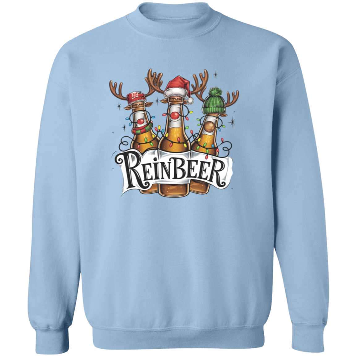 Christmas Reinbeer T-Shirt & Sweatshirt - Funny Holiday Apparel for Beer Lovers
