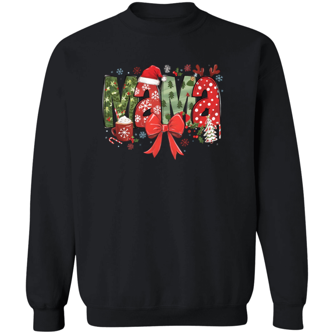 Mama Christmas T-Shirt & Sweatshirt – Festive Holiday Apparel for Moms