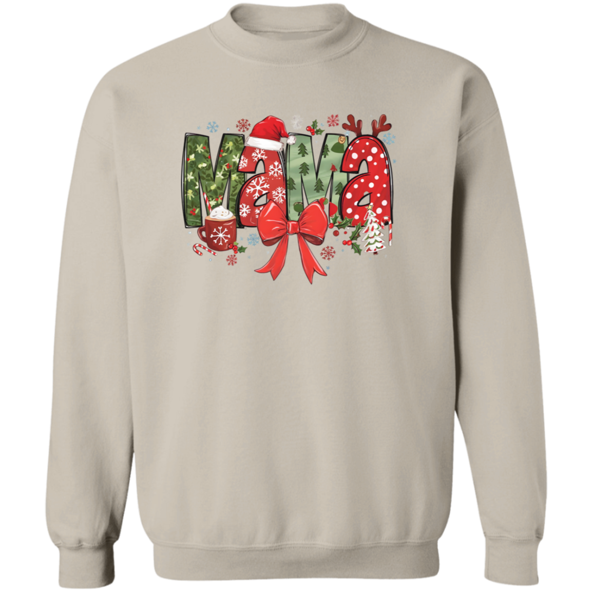 Mama Christmas T-Shirt & Sweatshirt – Festive Holiday Apparel for Moms