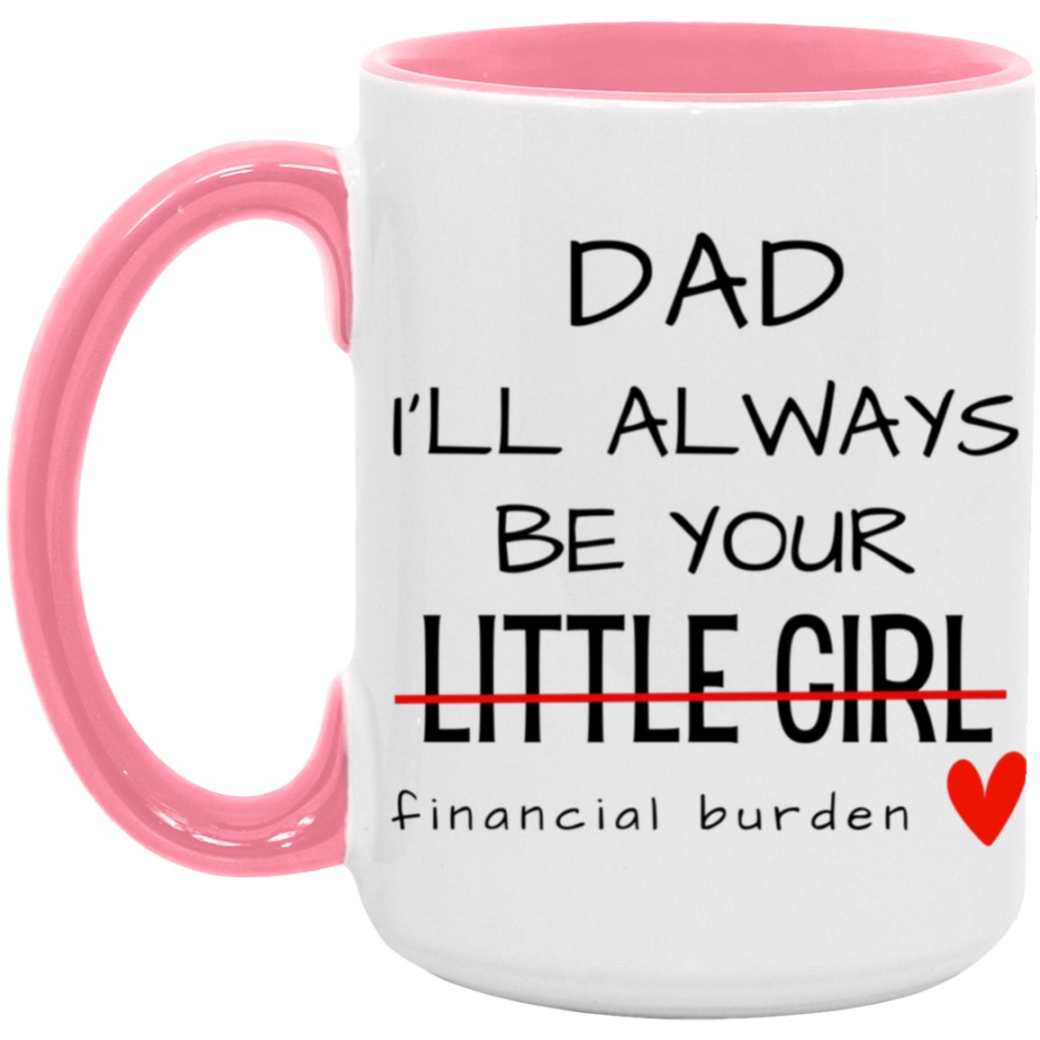 Dad I'll Always Be Your Little Girl Financial Burden, Fathers Day Gift, Gifts for Father