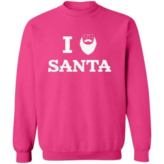 I Santa | Santa Claus with Sunglasses  G180 Crewneck Pullover Sweatshirt