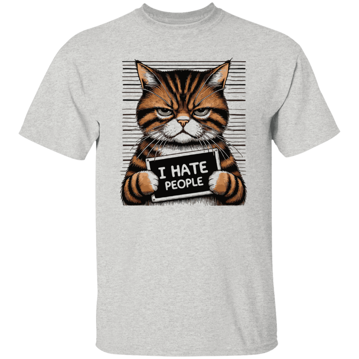 I Hate People Cat Sweatshirt, T-Shirt & Hoodie – Purr-fect for Cat Lovers with Attitude