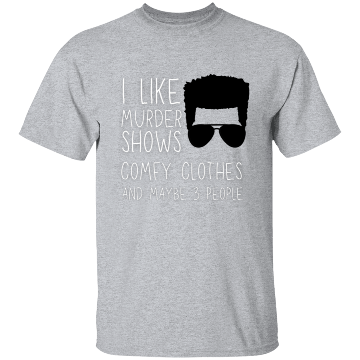 Introvert Curly Hair Male T-Shirt | Gift for Introvert