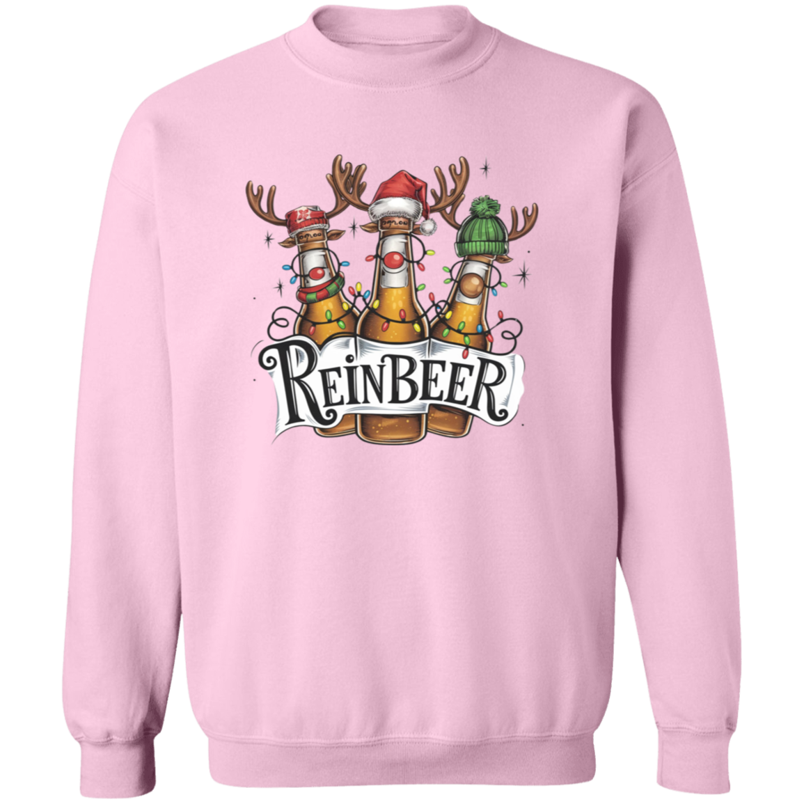 Christmas Reinbeer T-Shirt & Sweatshirt - Funny Holiday Apparel for Beer Lovers