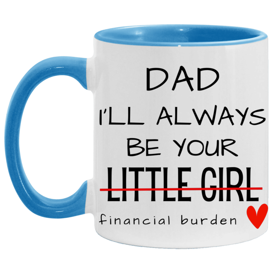 Dad I'll Always Be Your Little Girl Financial Burden, Fathers Day Gift, Gifts for Father