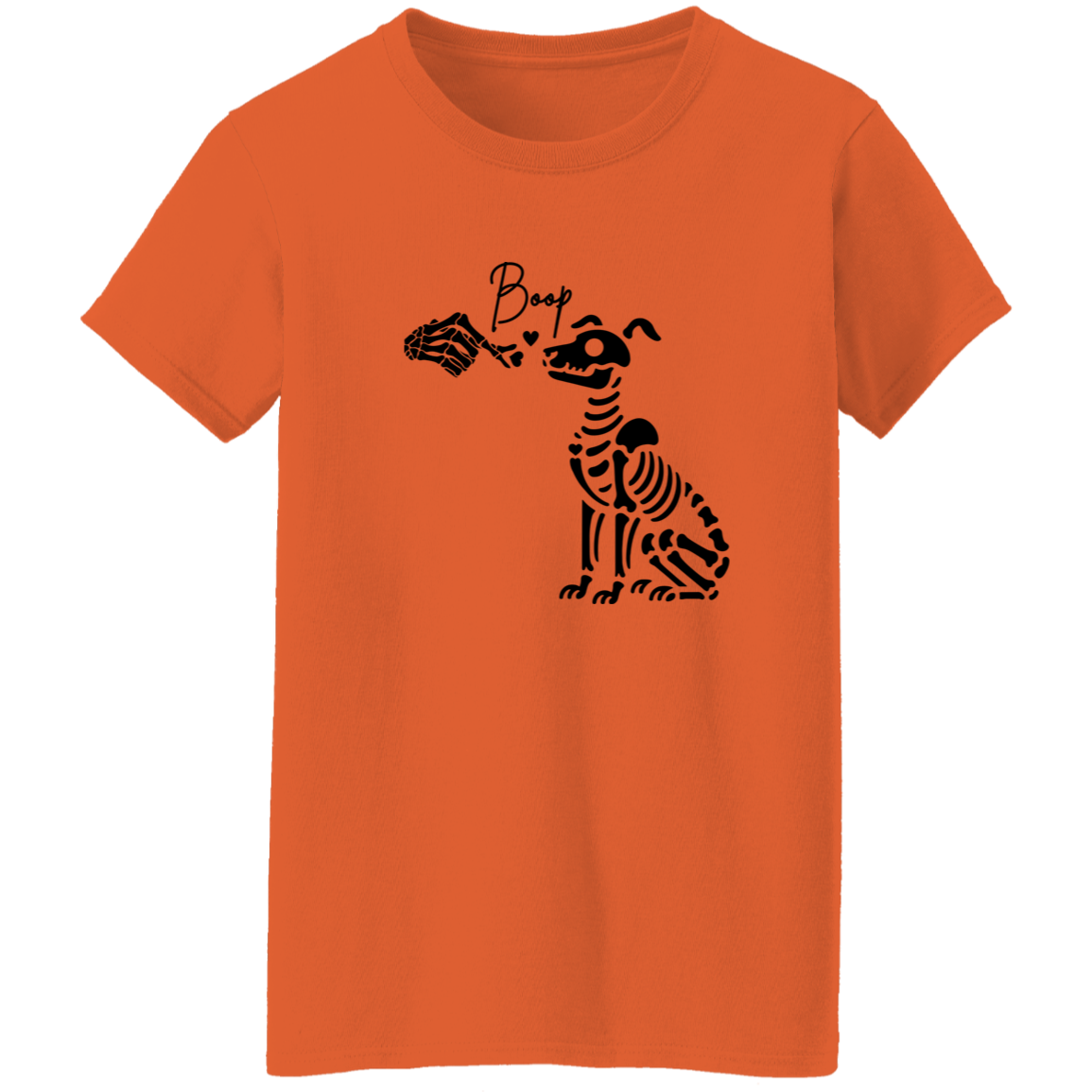 Skeleton Dog Mom Ladies T-Shirt | Halloween