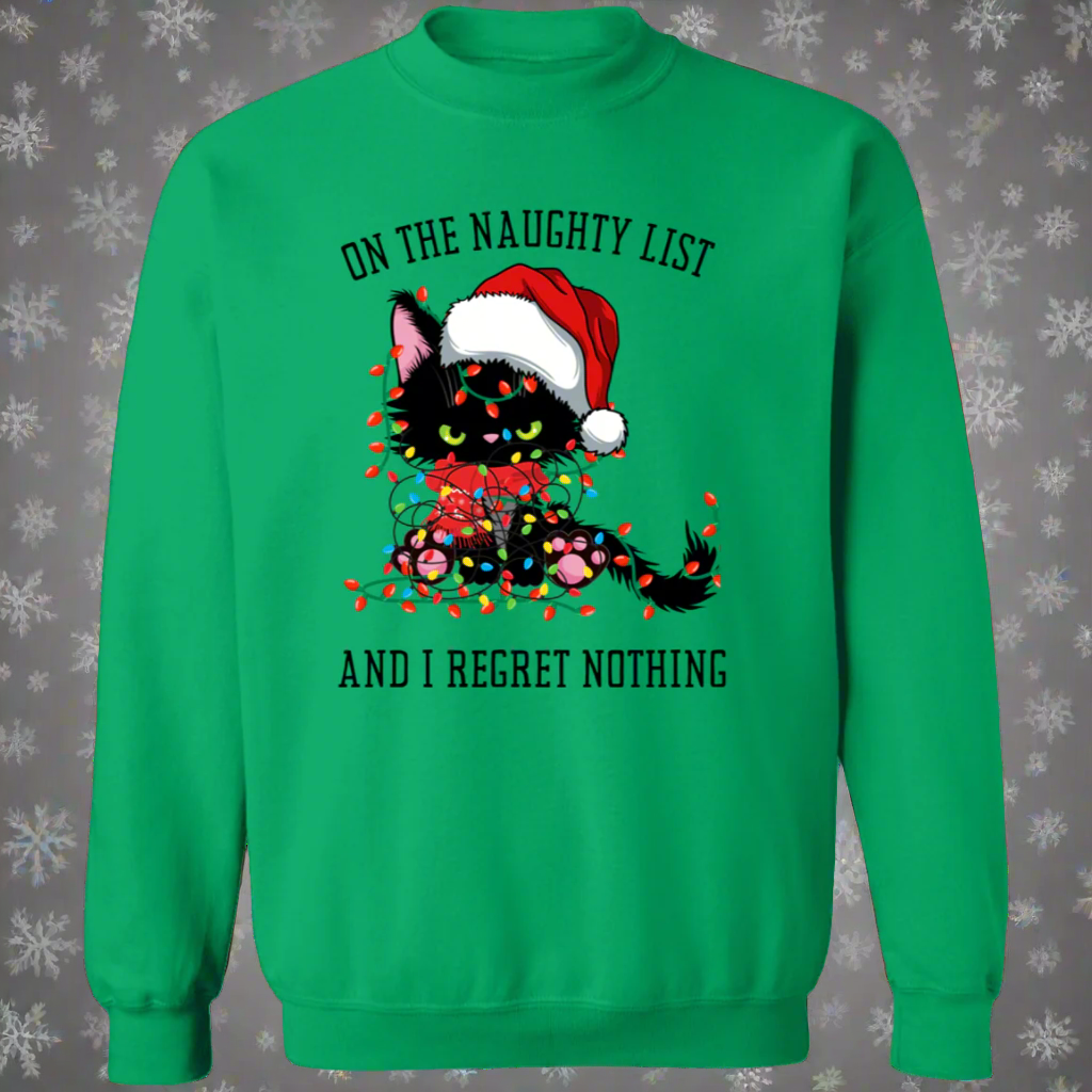 On The Nice and Naughty List Christmas Funny T-Shirt | Pullover Sweatshirt