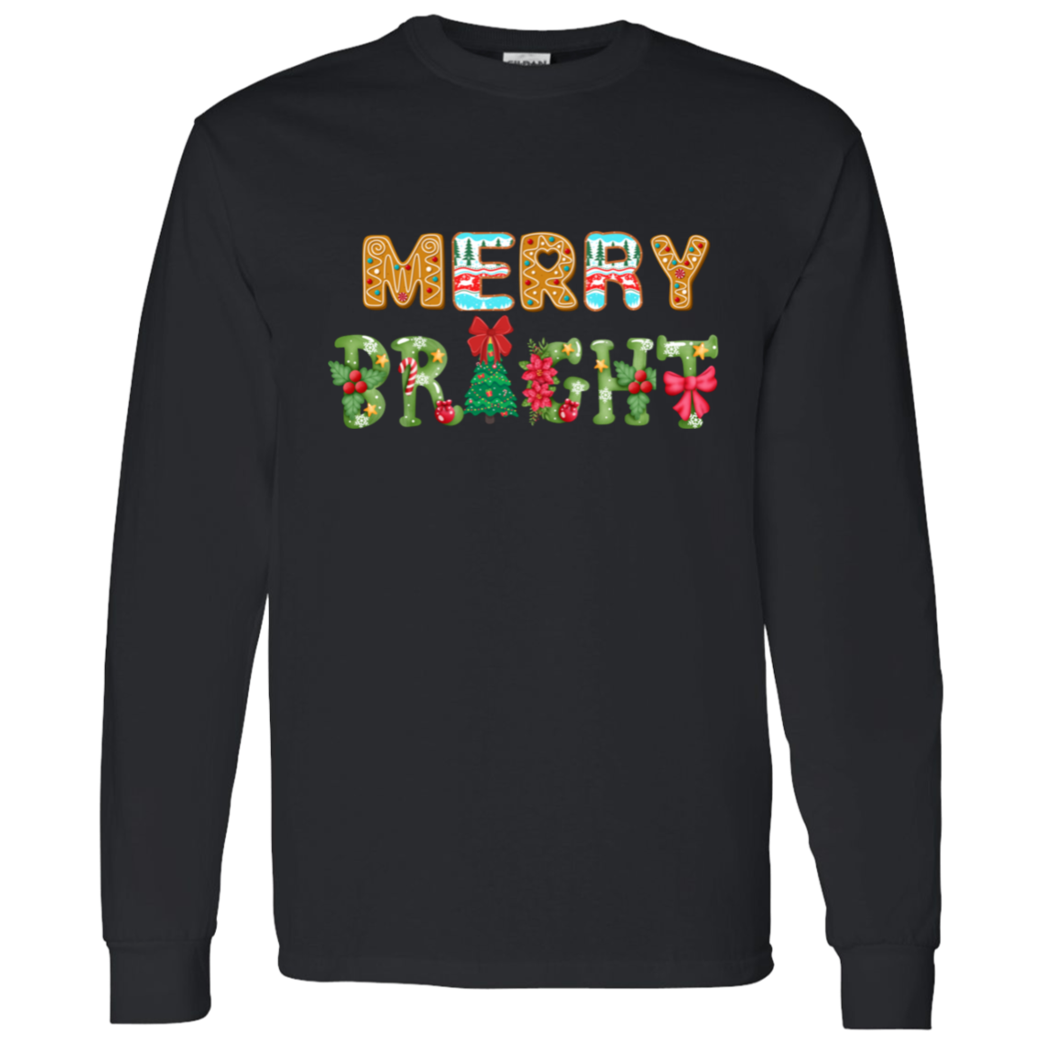 Merry Bright Christmas T-Shirt | Gift for Christmas