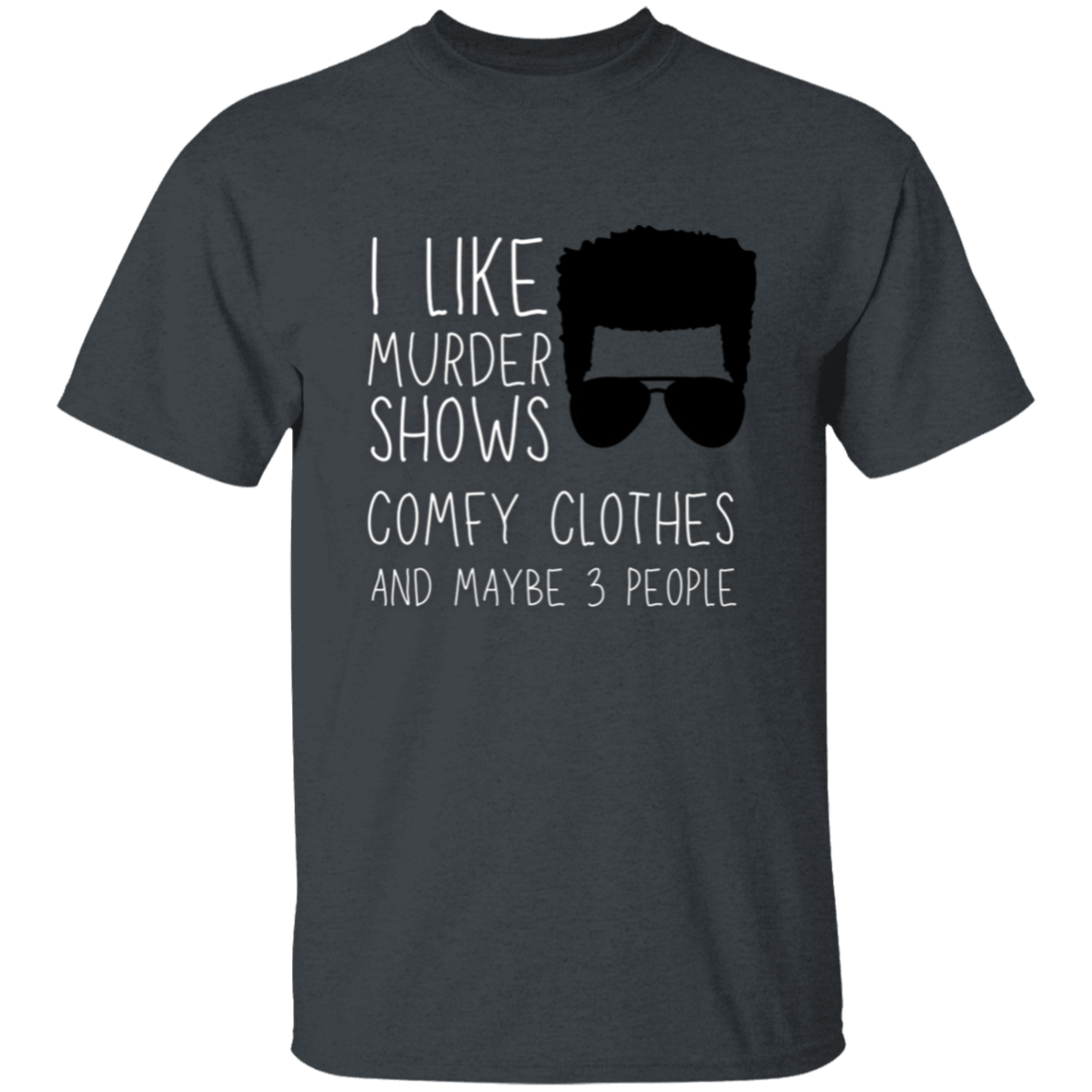 Introvert Curly Hair Male T-Shirt | Gift for Introvert