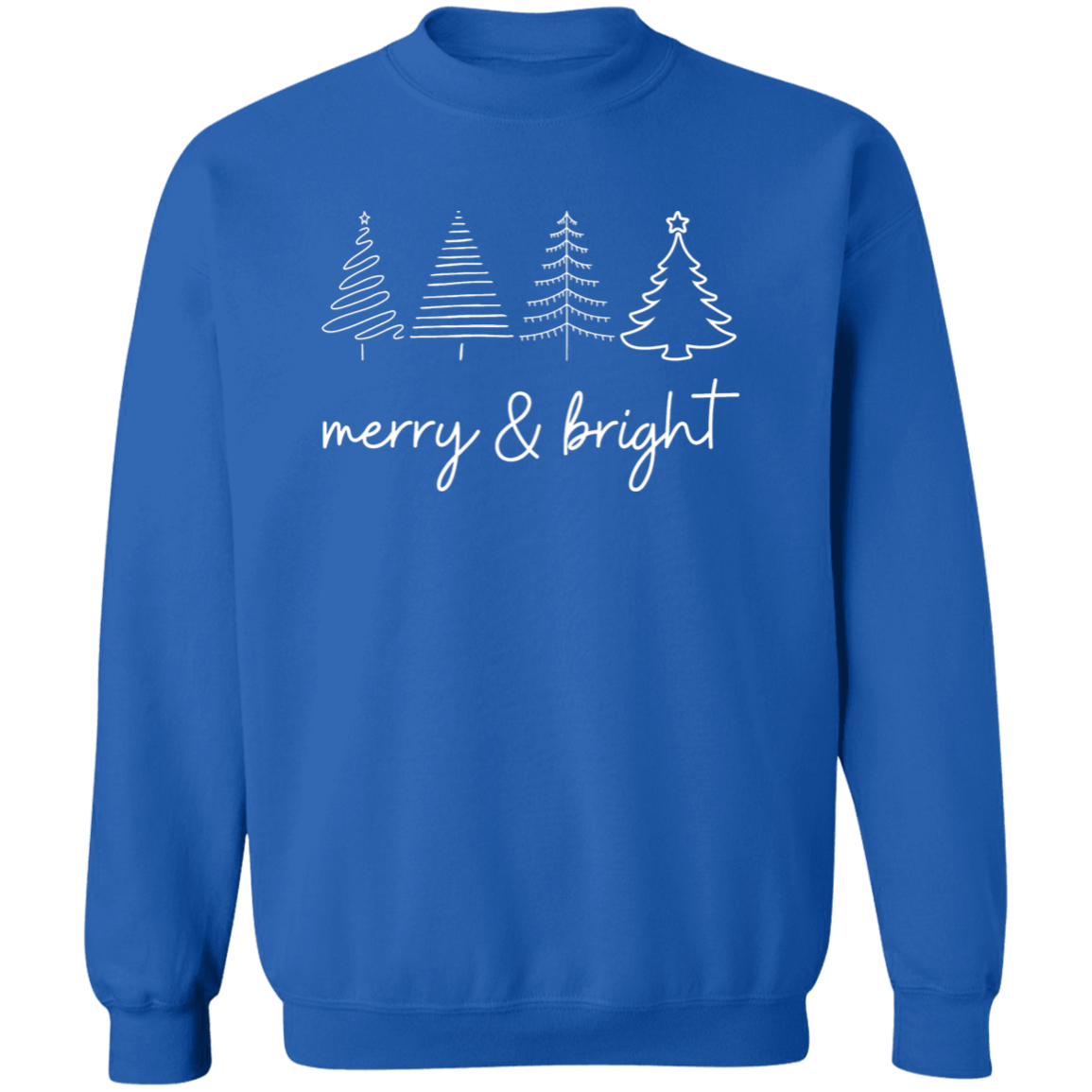 🌟 Merry & Bright Christmas Trees T-Shirt & Sweatshirt 🌟