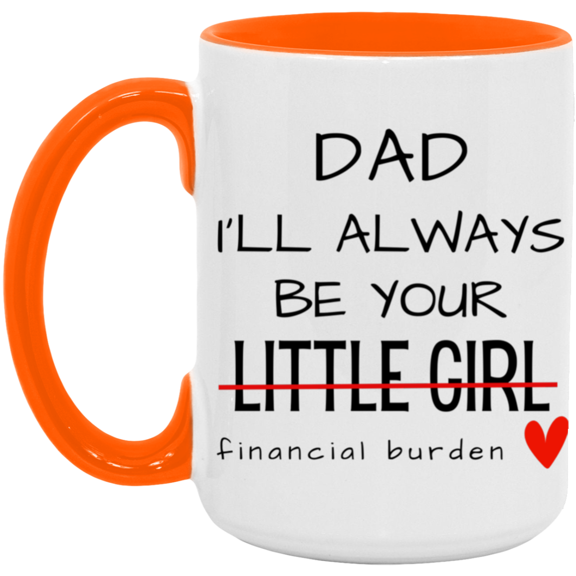 Dad I'll Always Be Your Little Girl Financial Burden, Fathers Day Gift, Gifts for Father