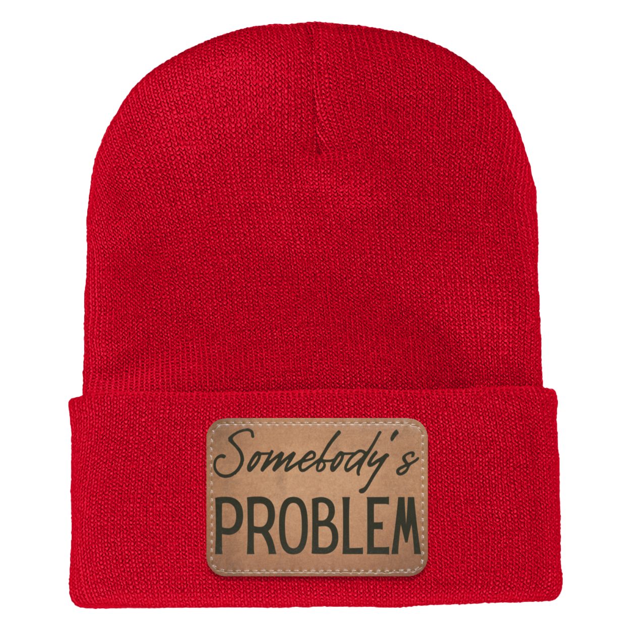 Adult Knit Beanie: 'Somebody’s Problem' and 'Somebody'| His and Hers Couple Beanie
