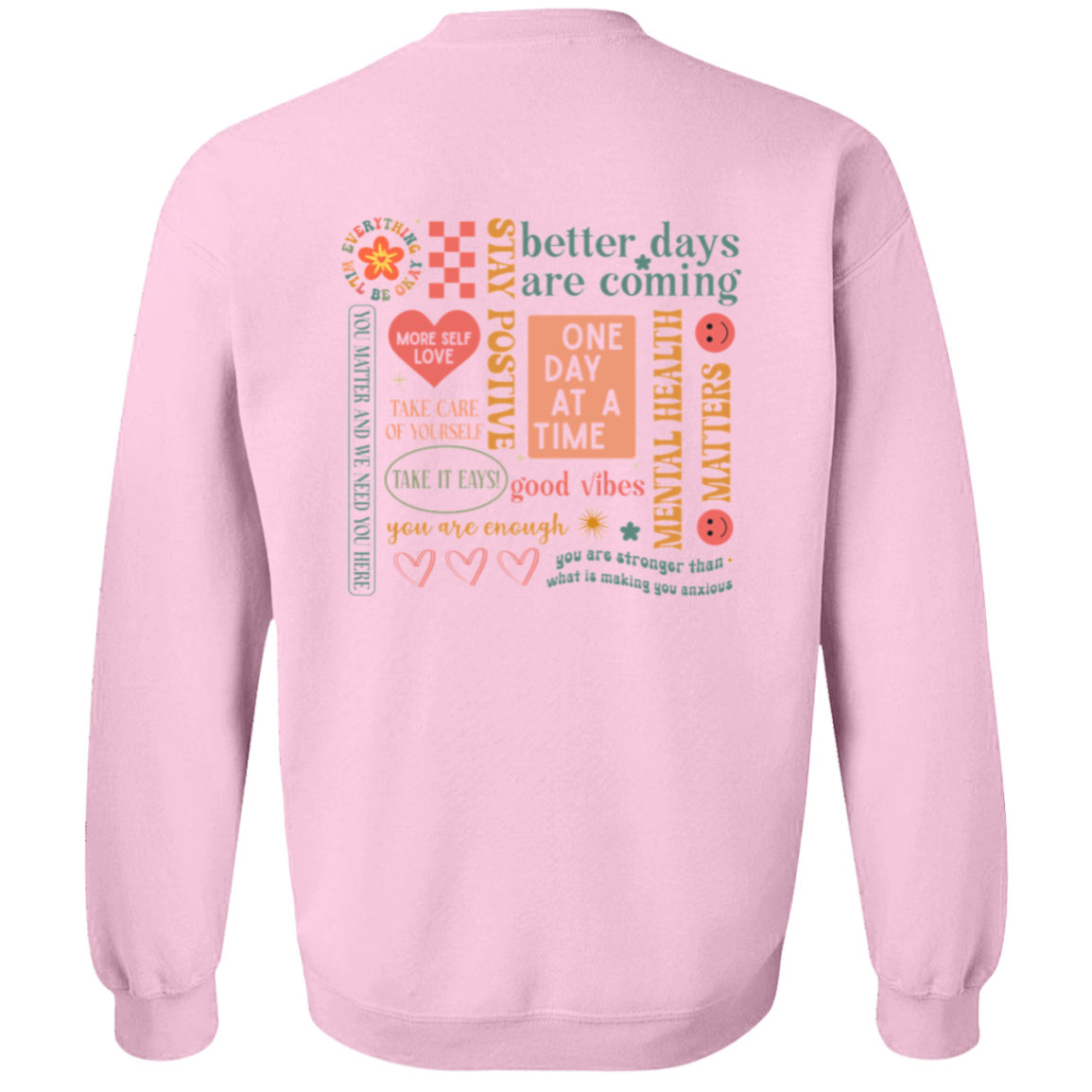 Everything Will Be Okay" T-Shirt & Sweatshirt – Uplifting Mental Health Apparel